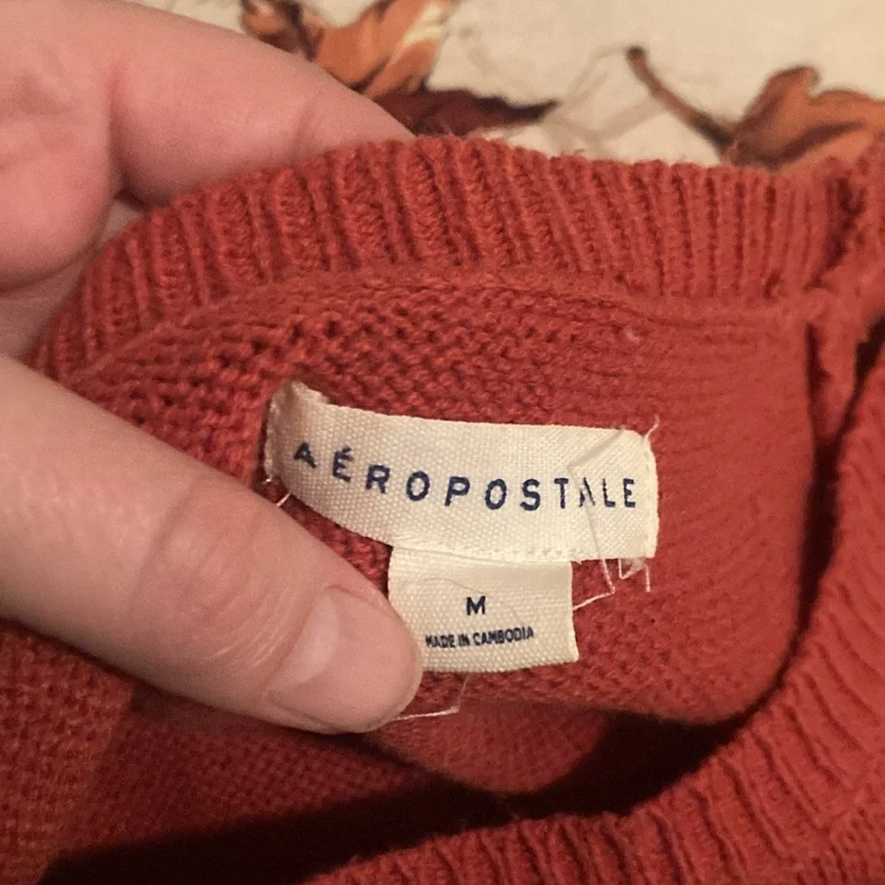 Aeropostale‎ Off-Shoulder Red Sweater
